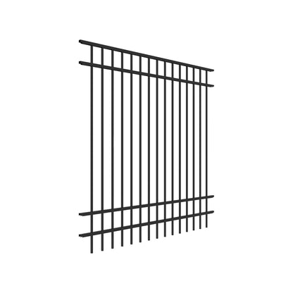 Granite Harbor Series - Fence Panel - 6' x 6'-Aluminum Fence Panels-ActiveYards-Black-FenceCenter