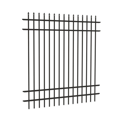 Marble Harbor Series - Fence Panel - 6' x 6'-Aluminum Fence Panels-ActiveYards-Black-FenceCenter