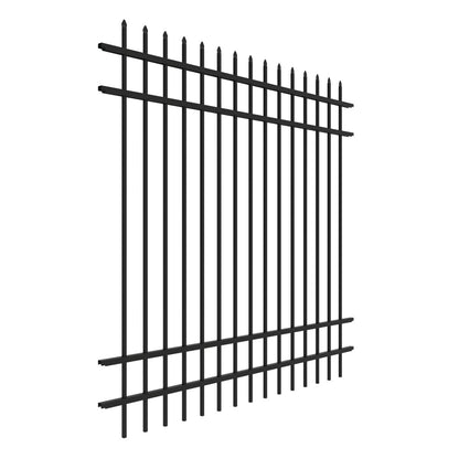 Marble Harbor Series - Fence Panel - 6' x 6'-Aluminum Fence Panels-ActiveYards-Black-FenceCenter