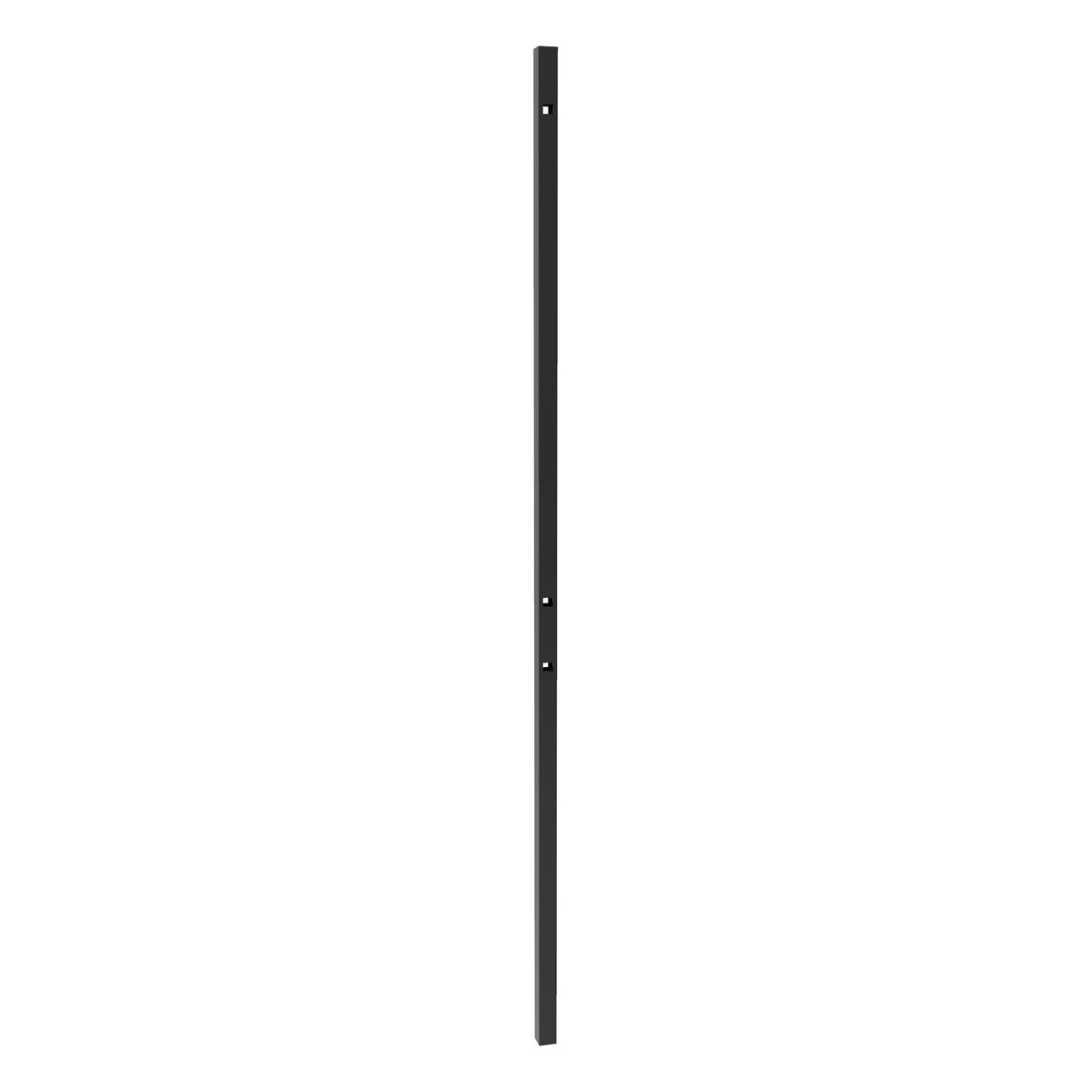 Line Post - 2" x 2" x 106" (J)-Aluminum Fence Posts-ActiveYards-Black-FenceCenter