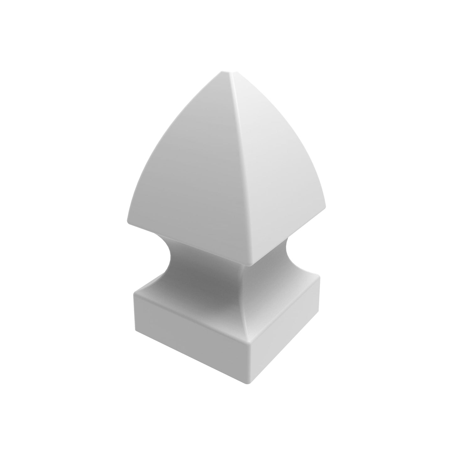 Gothic Post Cap - 5" x 5"-Fence Post Caps-ActiveYards-White-FenceCenter