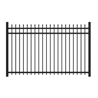 Marble Haven Series - Fence Panel - 5' x 8'-Aluminum Fence Panels-ActiveYards-Black-FenceCenter