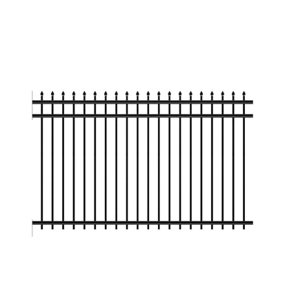 Marble Haven Series - Fence Panel - 5' x 8'-Aluminum Fence Panels-ActiveYards-Black-FenceCenter