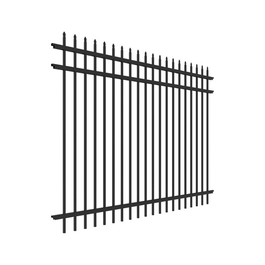 Marble Haven Series - Fence Panel - 6' x 8'-Aluminum Fence Panels-ActiveYards-Black-FenceCenter