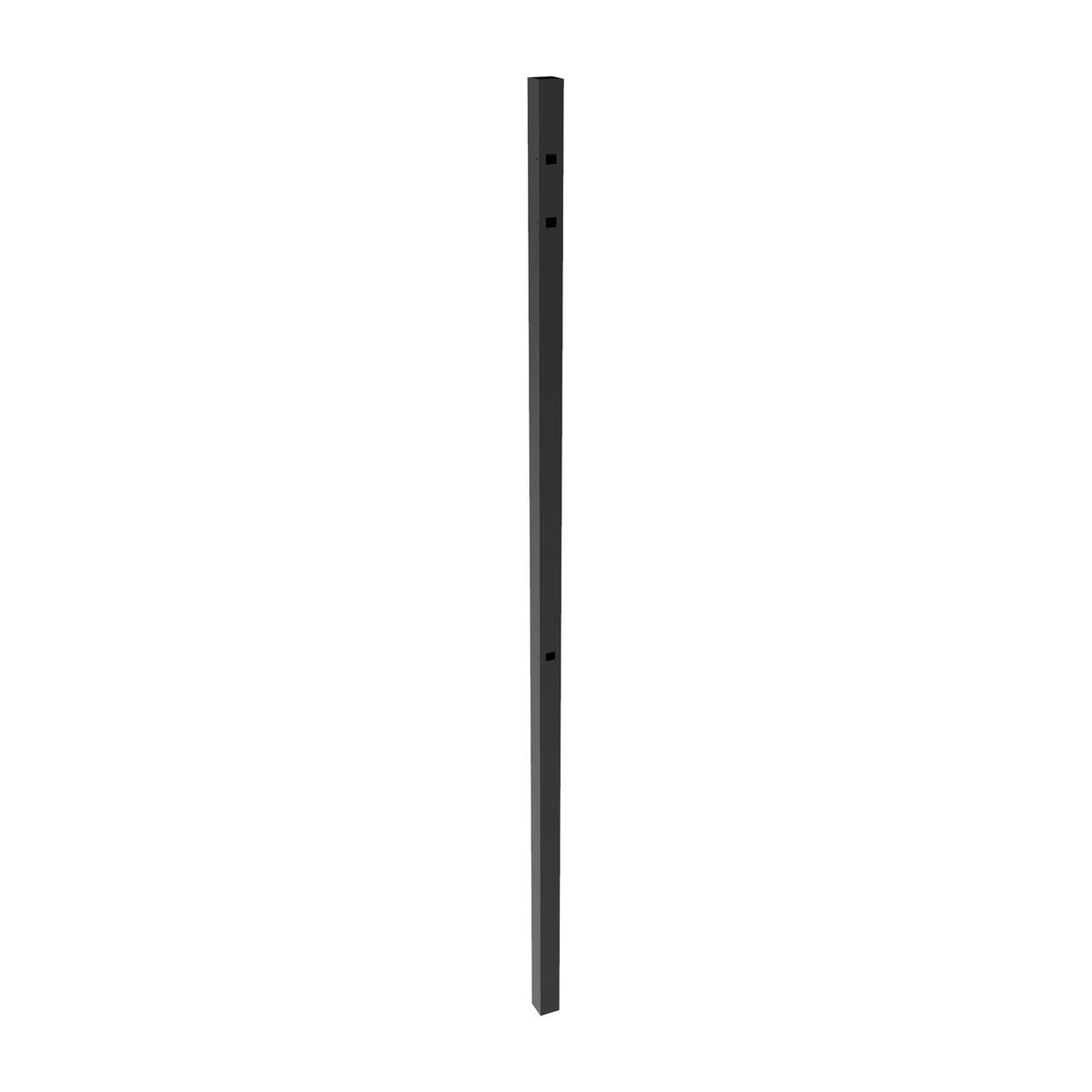 End Post - 2½" x 2½" x 106" (M)-Aluminum Fence Posts-ActiveYards-Black-FenceCenter