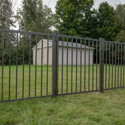 Granite DR Harbor Series - Fence Panel - 4½' x 6' Drop Rail-Aluminum Fence Panels-ActiveYards-FenceCenter