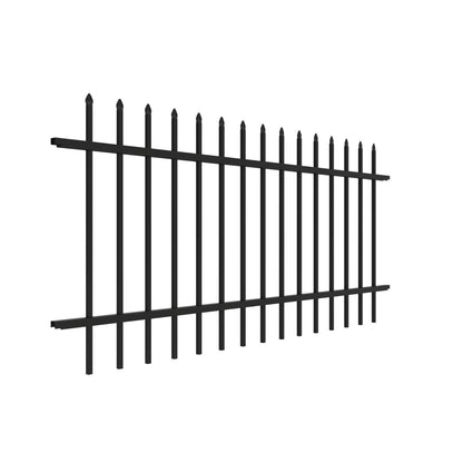 Marble Harbor Series - Fence Panel - 3' x 6'-Aluminum Fence Panels-ActiveYards-Black-FenceCenter