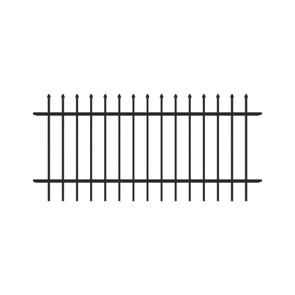 Marble Harbor Series - Fence Panel - 3' x 6'-Aluminum Fence Panels-ActiveYards-Black-FenceCenter