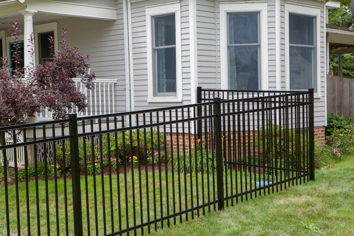 Granite Haven Series - Fence Panel - 5' x 8'-Aluminum Fence Panels-ActiveYards-Black-FenceCenter