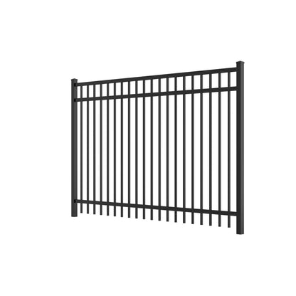 Granite Haven Series - Fence Panel - 5' x 8'-Aluminum Fence Panels-ActiveYards-Black-FenceCenter