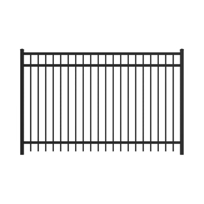 Granite Haven Series - Fence Panel - 5' x 8'-Aluminum Fence Panels-ActiveYards-Black-FenceCenter