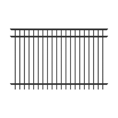 Granite Haven Series - Fence Panel - 5' x 8'-Aluminum Fence Panels-ActiveYards-Black-FenceCenter