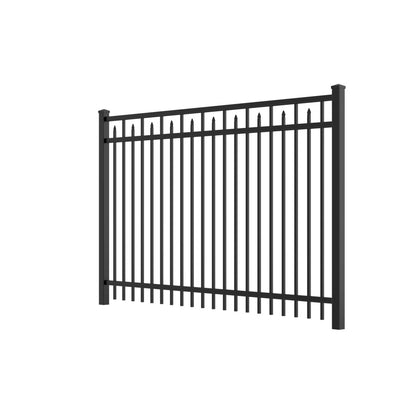 Amethyst Haven Series - Fence Panel - 5' x 8'-Aluminum Fence Panels-ActiveYards-Black-FenceCenter