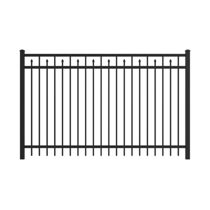 Amethyst Haven Series - Fence Panel - 5' x 8'-Aluminum Fence Panels-ActiveYards-Black-FenceCenter