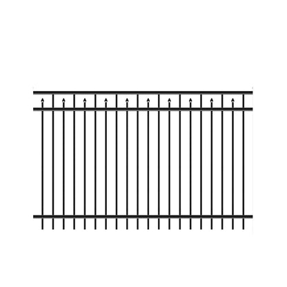 Amethyst Haven Series - Fence Panel - 5' x 8'-Aluminum Fence Panels-ActiveYards-Black-FenceCenter