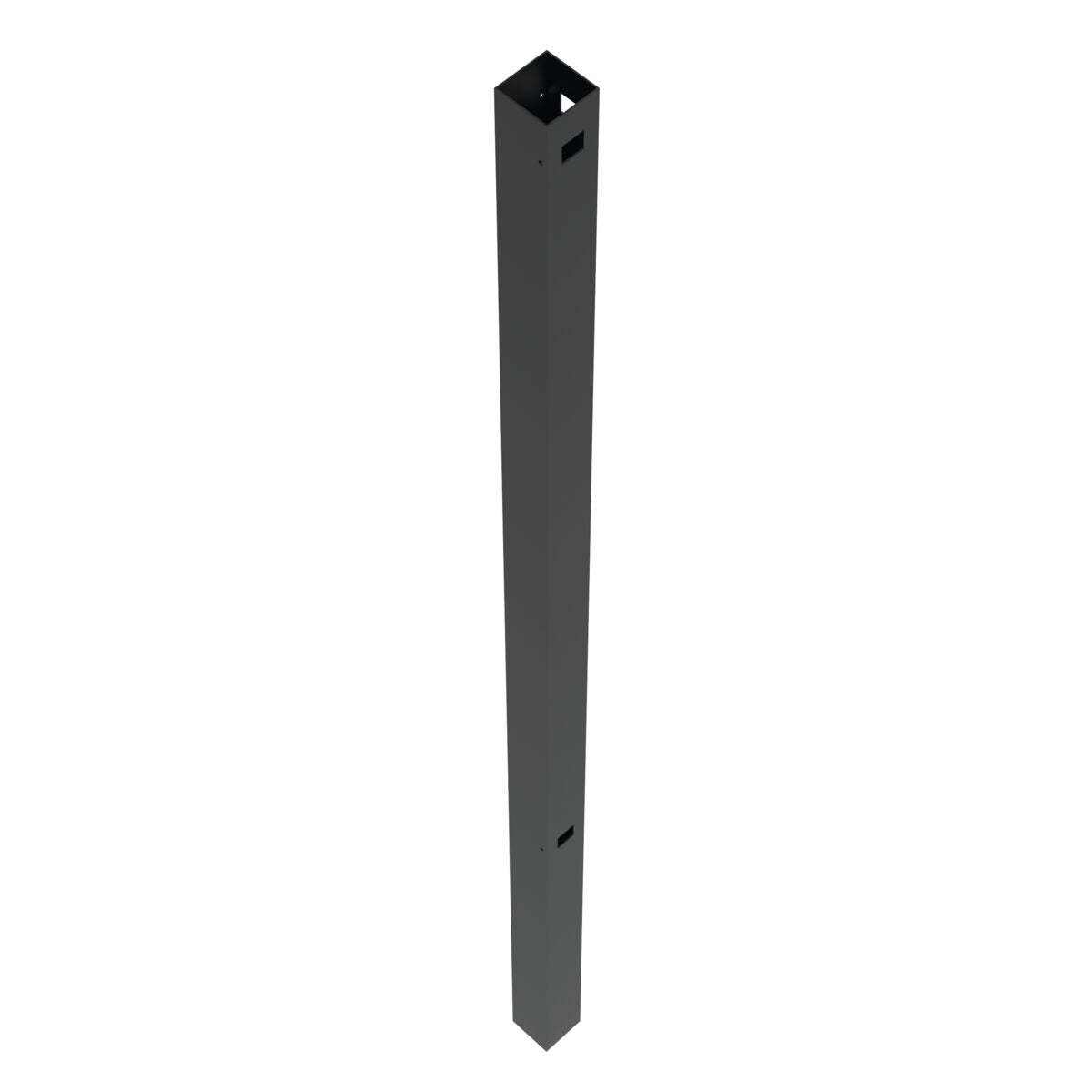 Corner Post - 2½" x 2½" x 70" (G)-Aluminum Fence Posts-ActiveYards-Black-FenceCenter