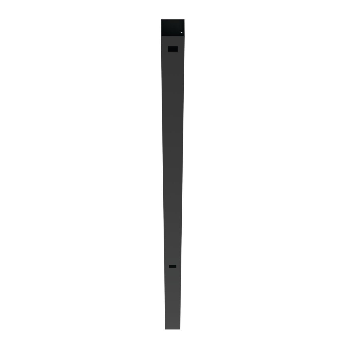 Corner Post - 2½" x 2½" x 70" (G)-Aluminum Fence Posts-ActiveYards-Black-FenceCenter