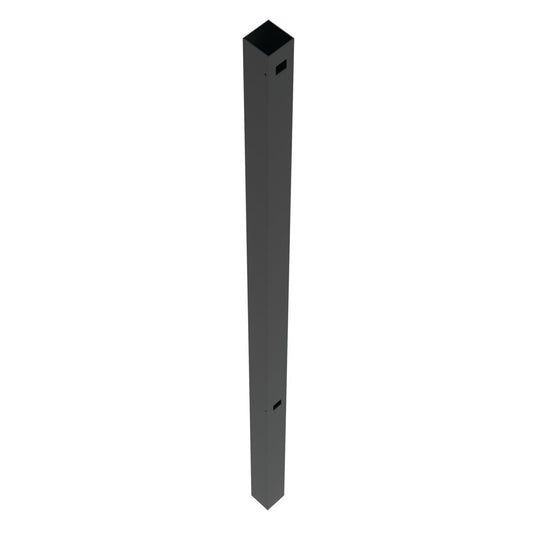 End Post - 2½" x 2½" x 70" (G)-Aluminum Fence Posts-ActiveYards-Black-FenceCenter