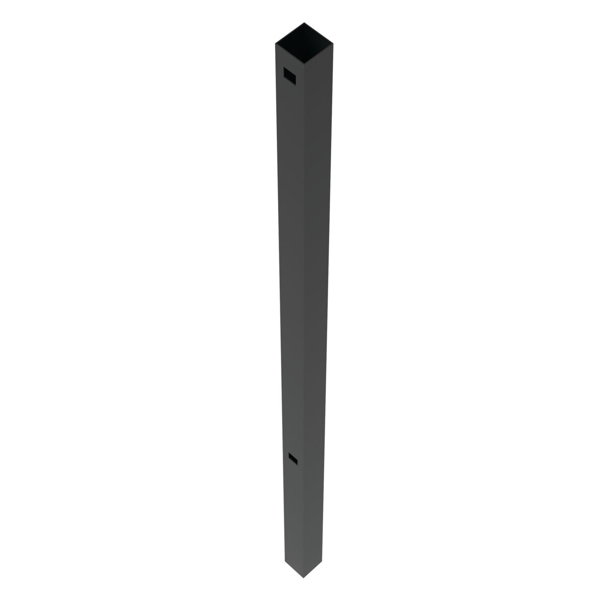 End Post - 2½" x 2½" x 70" (G)-Aluminum Fence Posts-ActiveYards-Black-FenceCenter