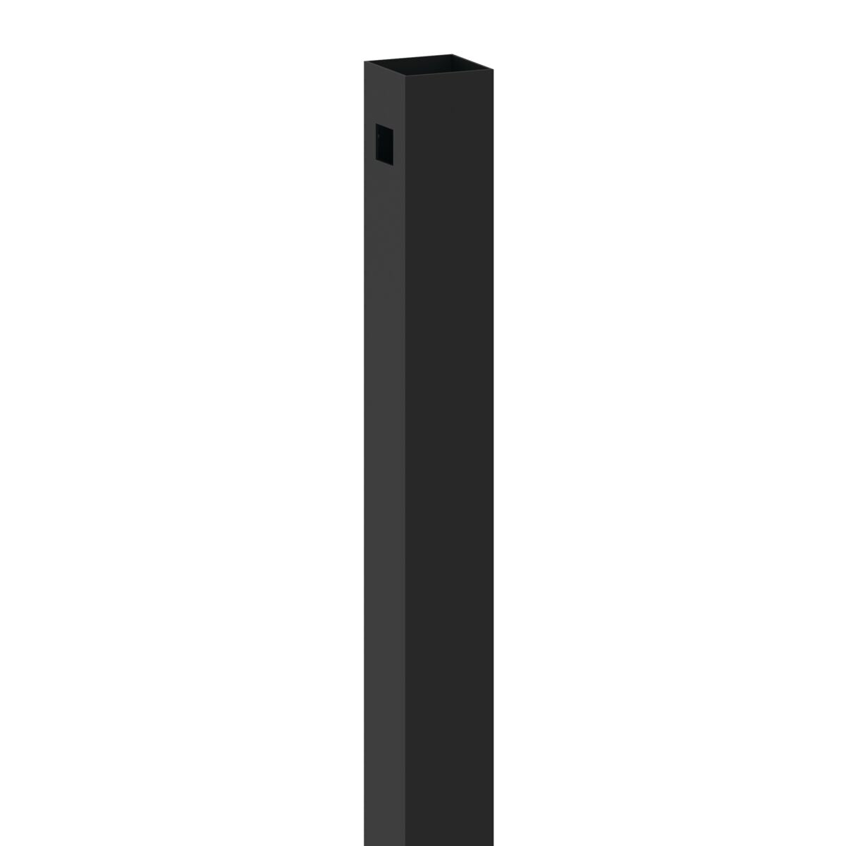 End Post - 2½" x 2½" x 70" (G)-Aluminum Fence Posts-ActiveYards-Black-FenceCenter