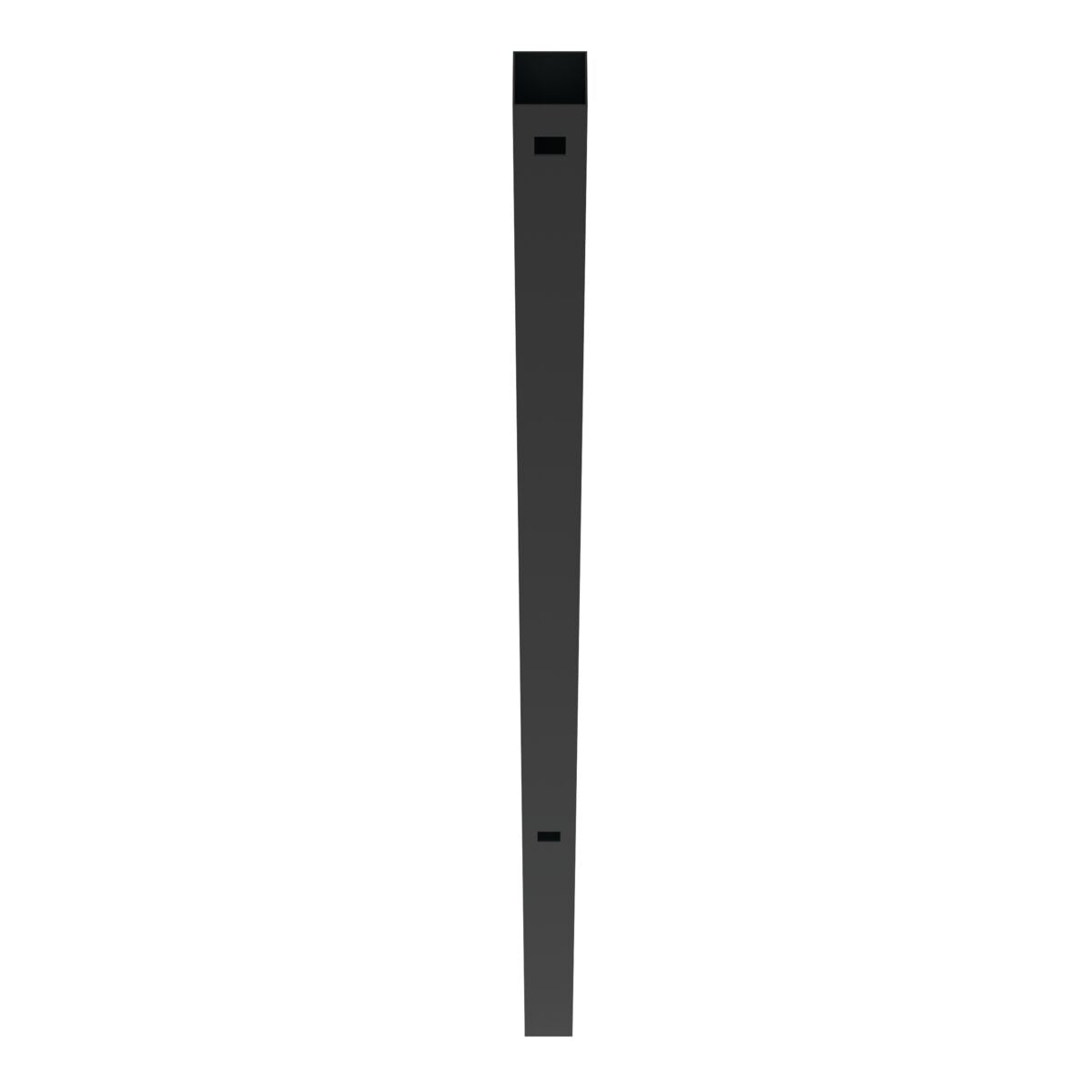 End Post - 2½" x 2½" x 70" (G)-Aluminum Fence Posts-ActiveYards-Black-FenceCenter