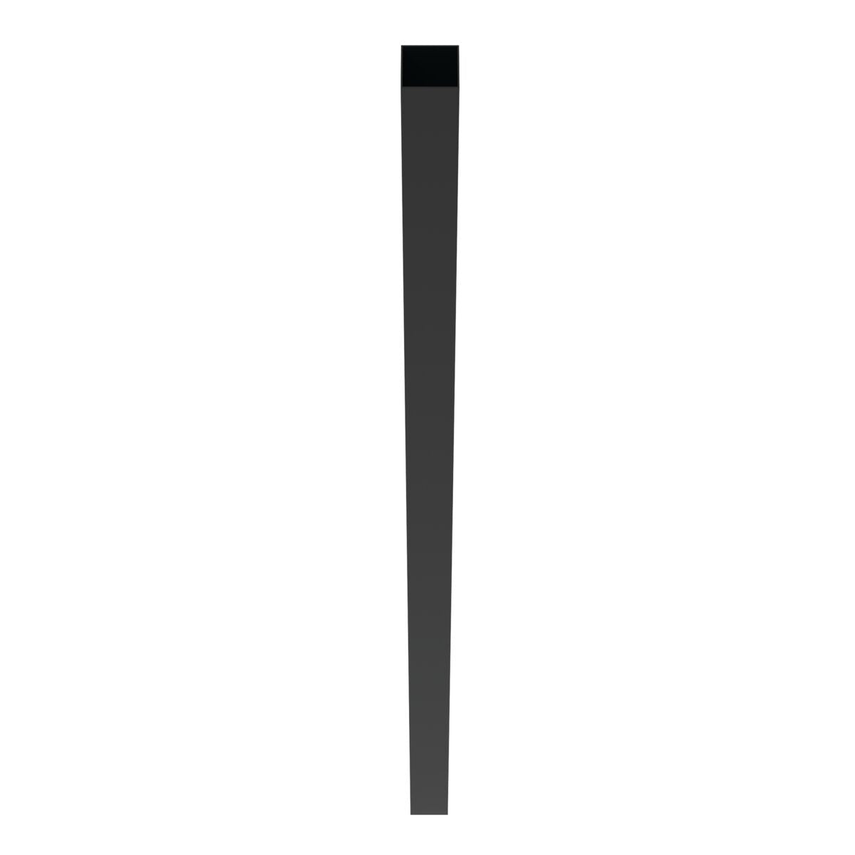 Heavy Duty Gate Post - 2½" x 2½" x 70" (G)-Aluminum Fence Posts-ActiveYards-Black-FenceCenter