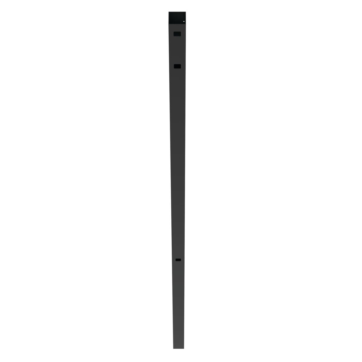 Corner Post - 2½" x 2½" x 106" (R)-Aluminum Fence Posts-ActiveYards-Black-FenceCenter