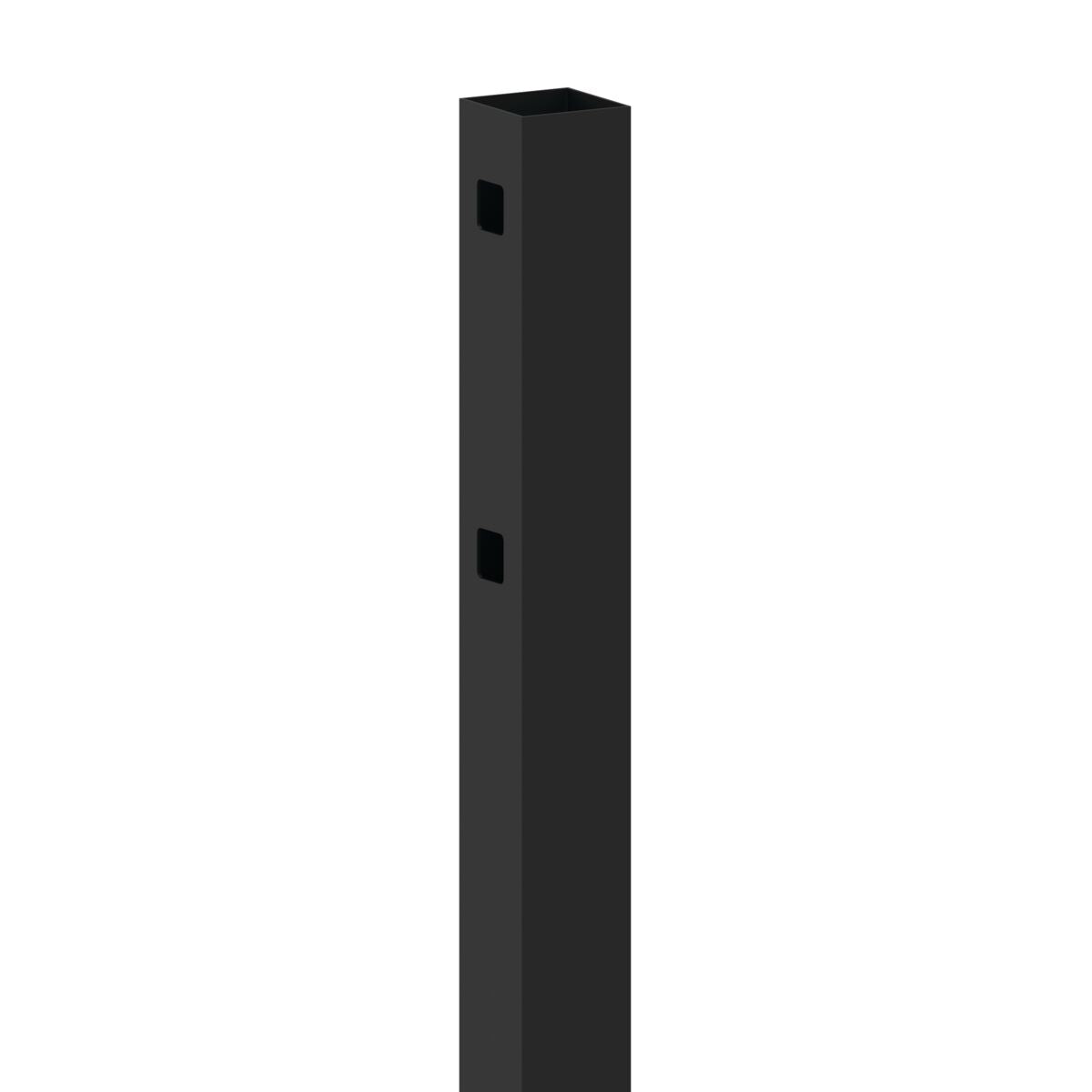 End Post - 2½" x 2½" x 106" (R)-Aluminum Fence Posts-ActiveYards-Black-FenceCenter