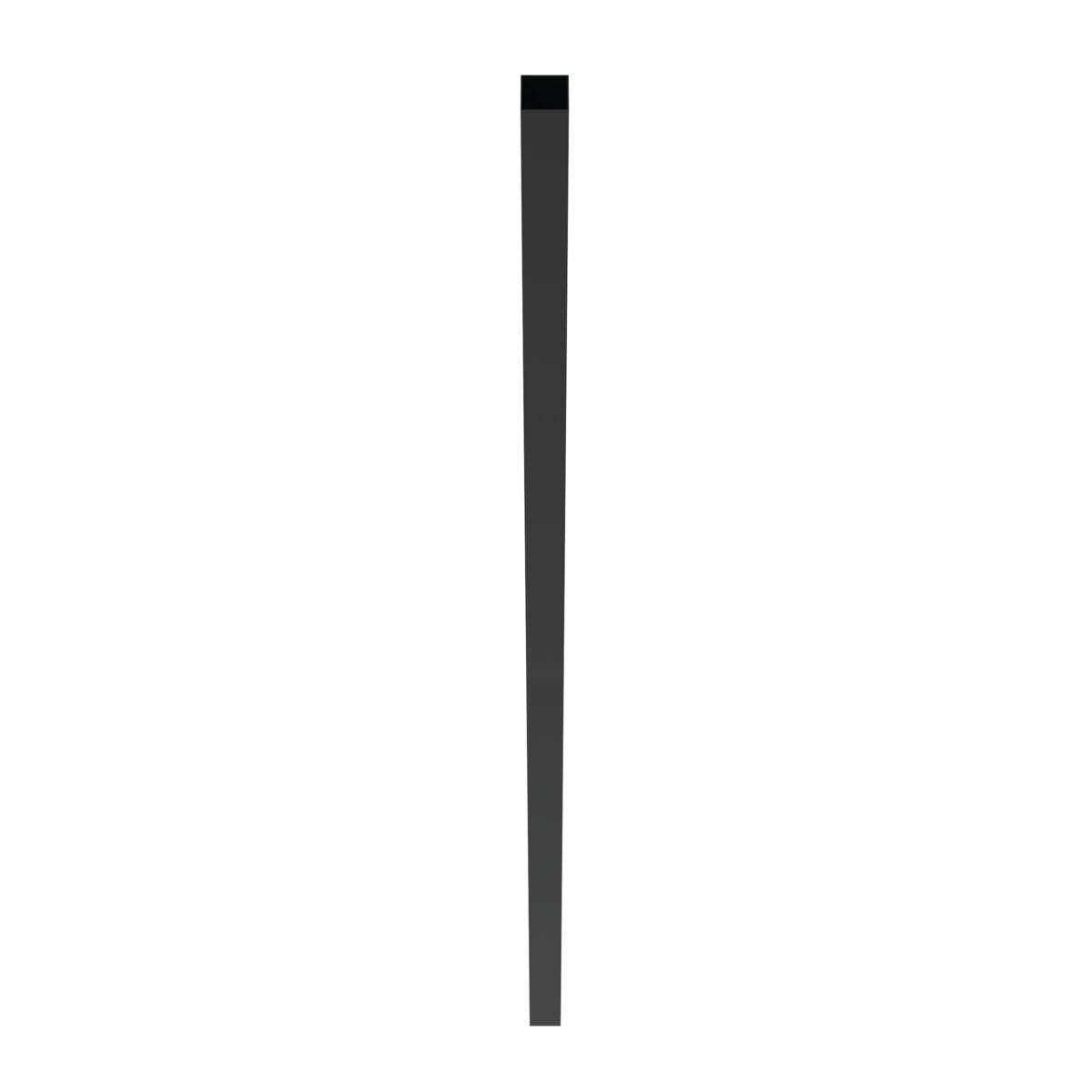 Heavy Duty Gate Post - 2½" x 2½" x 106" (R)-Aluminum Fence Posts-ActiveYards-Black-FenceCenter