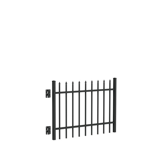 Marble Harbor Series - Straight Gate - 3' x 4'-Aluminum Fence Gates-ActiveYards-Black-FenceCenter