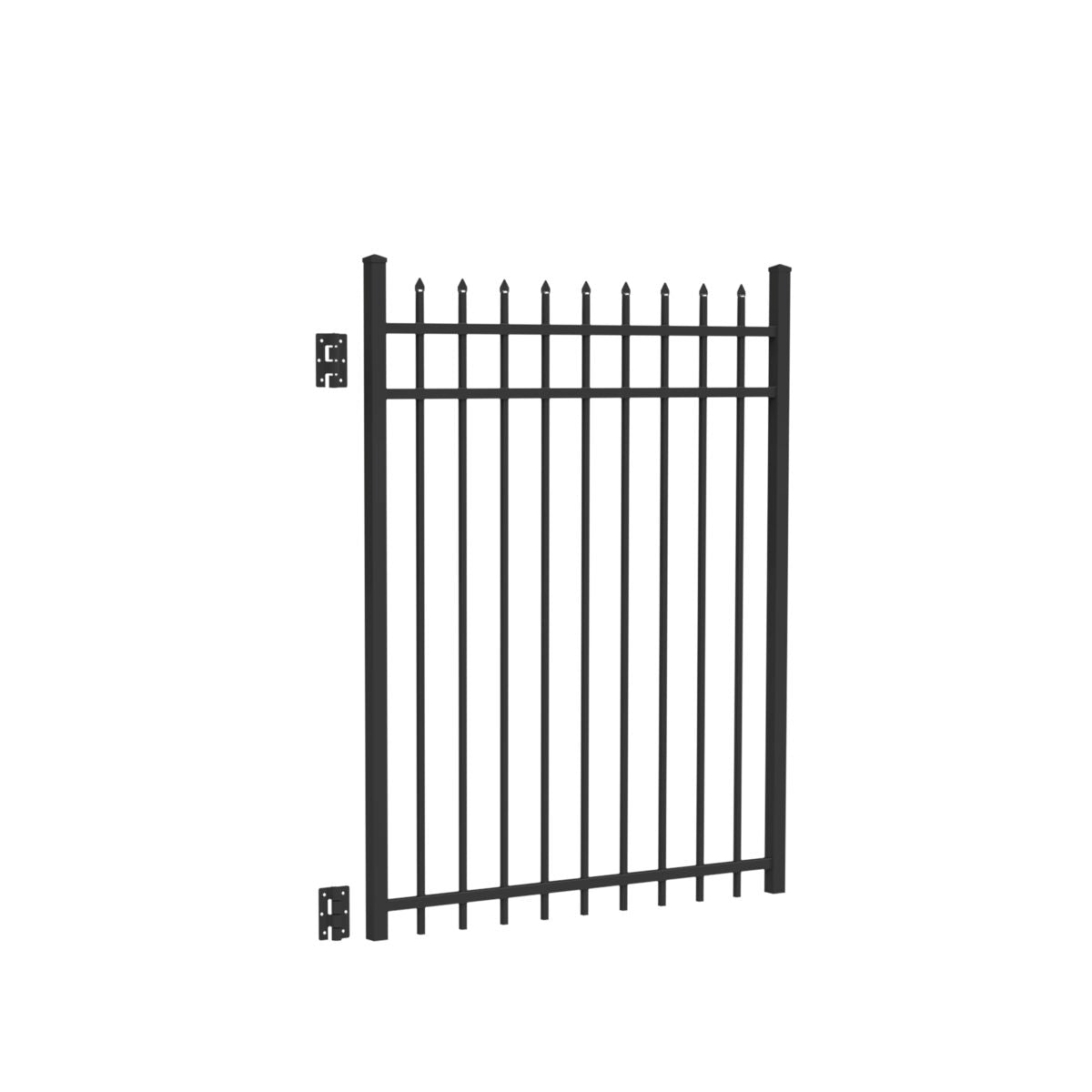 Marble Harbor Series - Straight Gate - 5' x 4'-Aluminum Fence Gates-ActiveYards-Black-FenceCenter