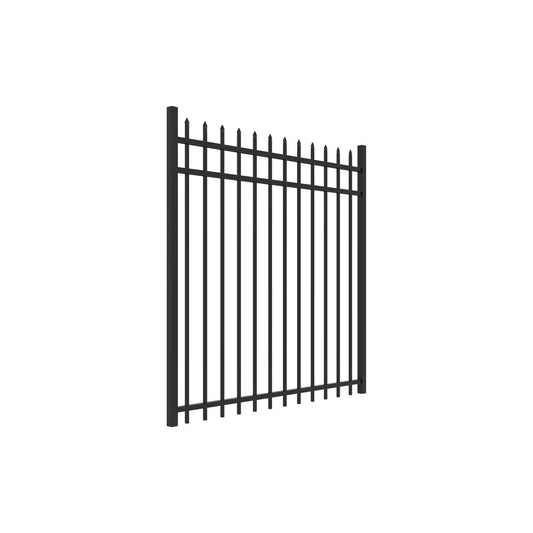 Marble Harbor Series - Straight Gate - 5' x 5'-Aluminum Fence Gates-ActiveYards-Black-FenceCenter