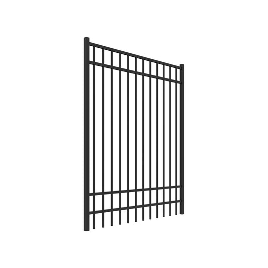 Granite Harbor Series - Straight Gate - 6' x 5'-Aluminum Fence Gates-ActiveYards-Black-FenceCenter