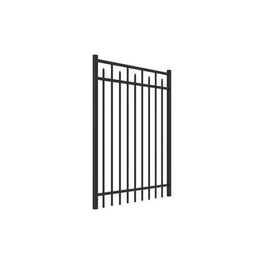 Amethyst Harbor Series - Straight Gate - 5' x 4'-Aluminum Fence Gates-ActiveYards-Black-FenceCenter