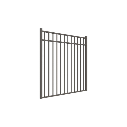 Granite Harbor Series - Straight Gate - 4½' x 5'-Aluminum Fence Gates-ActiveYards-Pewter-FenceCenter