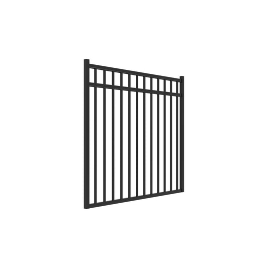 Granite Haven Series - Straight Gate - 4½' x 5'-Aluminum Fence Gates-ActiveYards-Black-FenceCenter