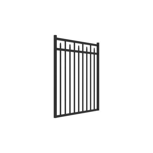 Amethyst Haven Series - Straight Gate - 4½' x 4'-Aluminum Fence Gates-ActiveYards-Black-FenceCenter