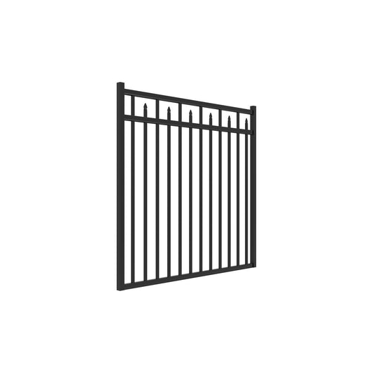 Amethyst Haven Series - Straight Gate - 4½' x 5'-Aluminum Fence Gates-ActiveYards-Black-FenceCenter