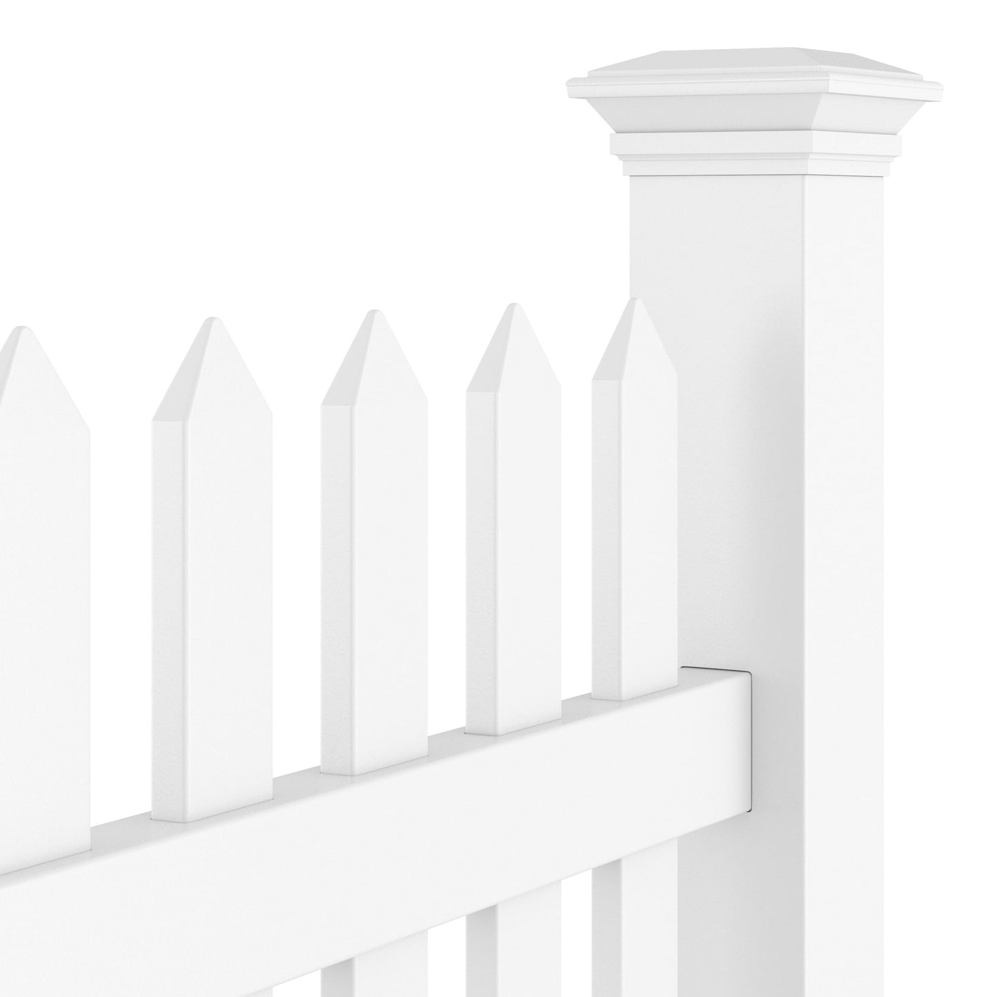 Primrose Haven Series - Fence Panel - 4' x 8'-Vinyl Fence Panels-ActiveYards-White-FenceCenter