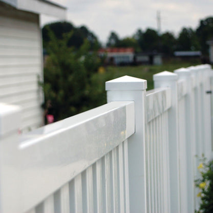 Greenbrier Haven Series - Fence Panel - 4' x 8'-Vinyl Fence Panels-ActiveYards-White-FenceCenter