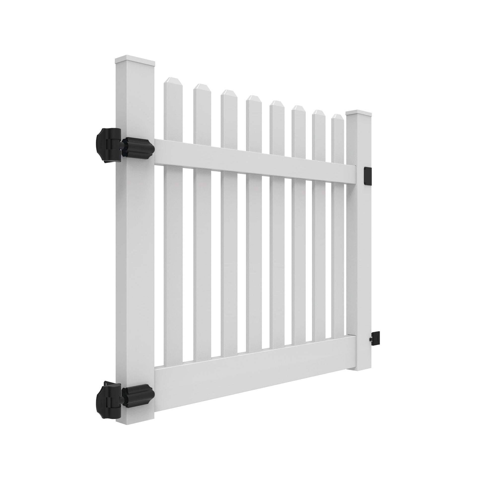 Silverbell Haven Series - Drive Gate - 4' x 58"-Vinyl Fence Gates-ActiveYards-White-FenceCenter