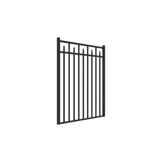 Amethyst Home Series - Straight Gate - 4½' x 4'-Aluminum Fence Gates-ActiveYards-Black-FenceCenter