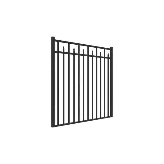 Amethyst Home Series - Straight Gate - 4½' x 5'-Aluminum Fence Gates-ActiveYards-Black-FenceCenter