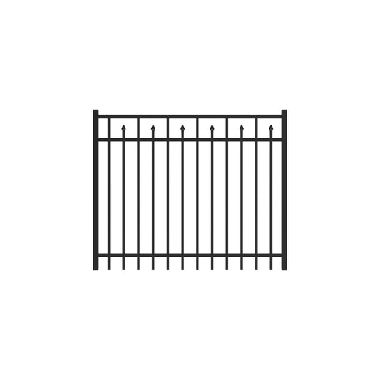 Amethyst Home Series - Straight Gate - 4' x 5'-Aluminum Fence Gates-ActiveYards-Black-FenceCenter