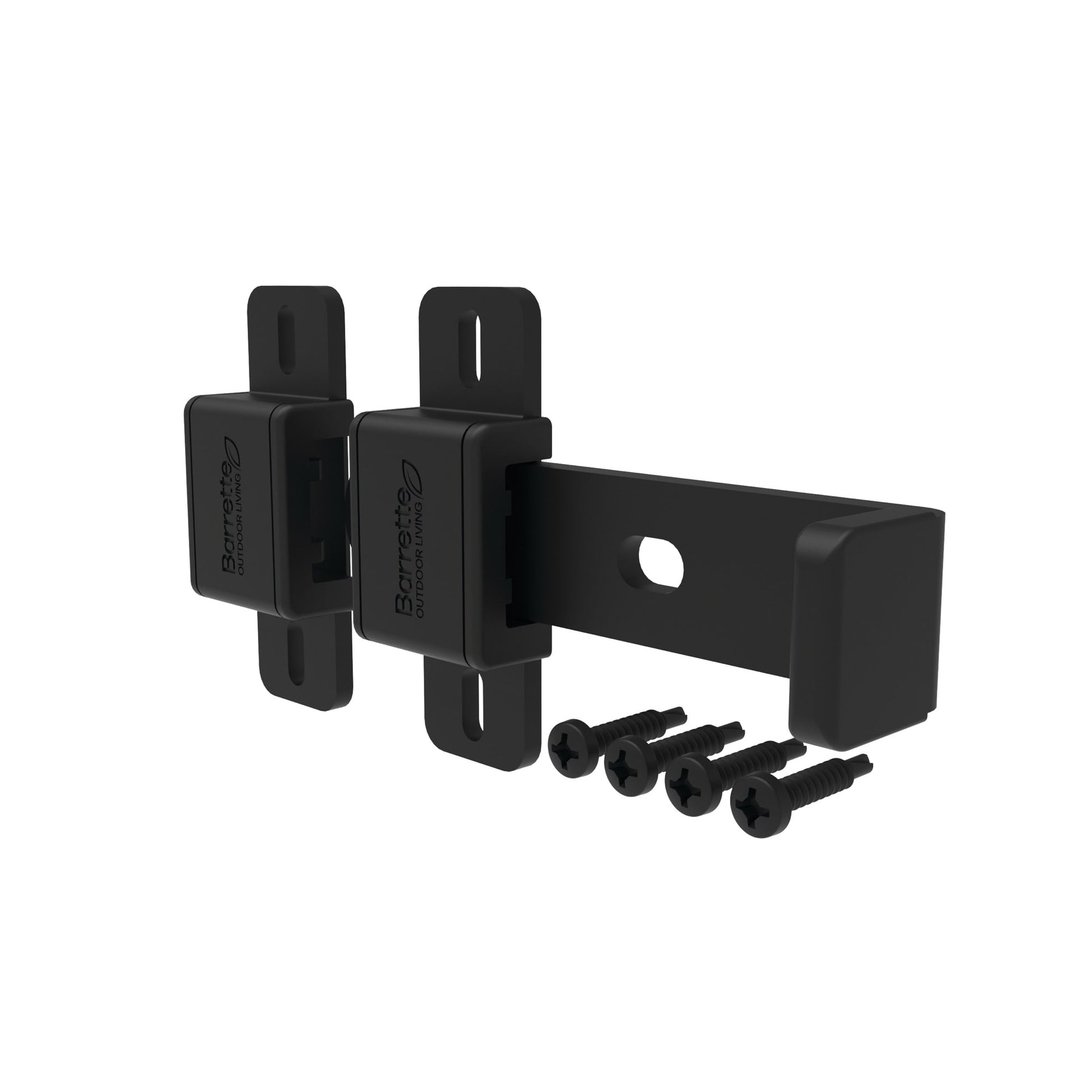Slide Bar Latch-Latches-BOL Hardware-Black Stainless Steel-48-FenceCenter