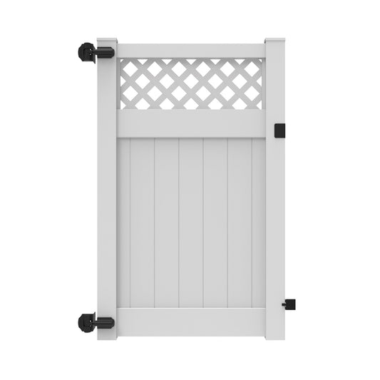 Arrowwood Home Series - Walk Gate - 6' x 46"-Vinyl Fence Gates-ActiveYards-White-FenceCenter