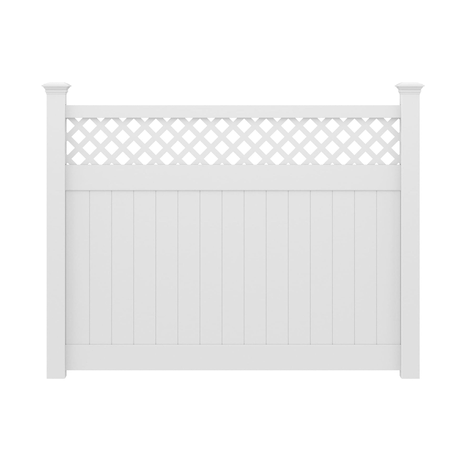 Arrowwood Home Series - Fence Panel - 6' x 8'-Vinyl Fence Panels-ActiveYards-White-FenceCenter