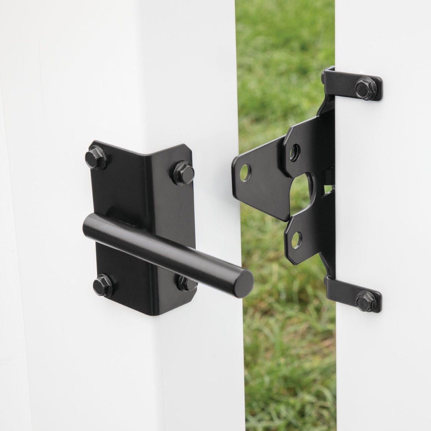 Post Latch - 5x5 Standard 2-Sided Locking-Latches-BOL Hardware-Black Stainless Steel-20-FenceCenter