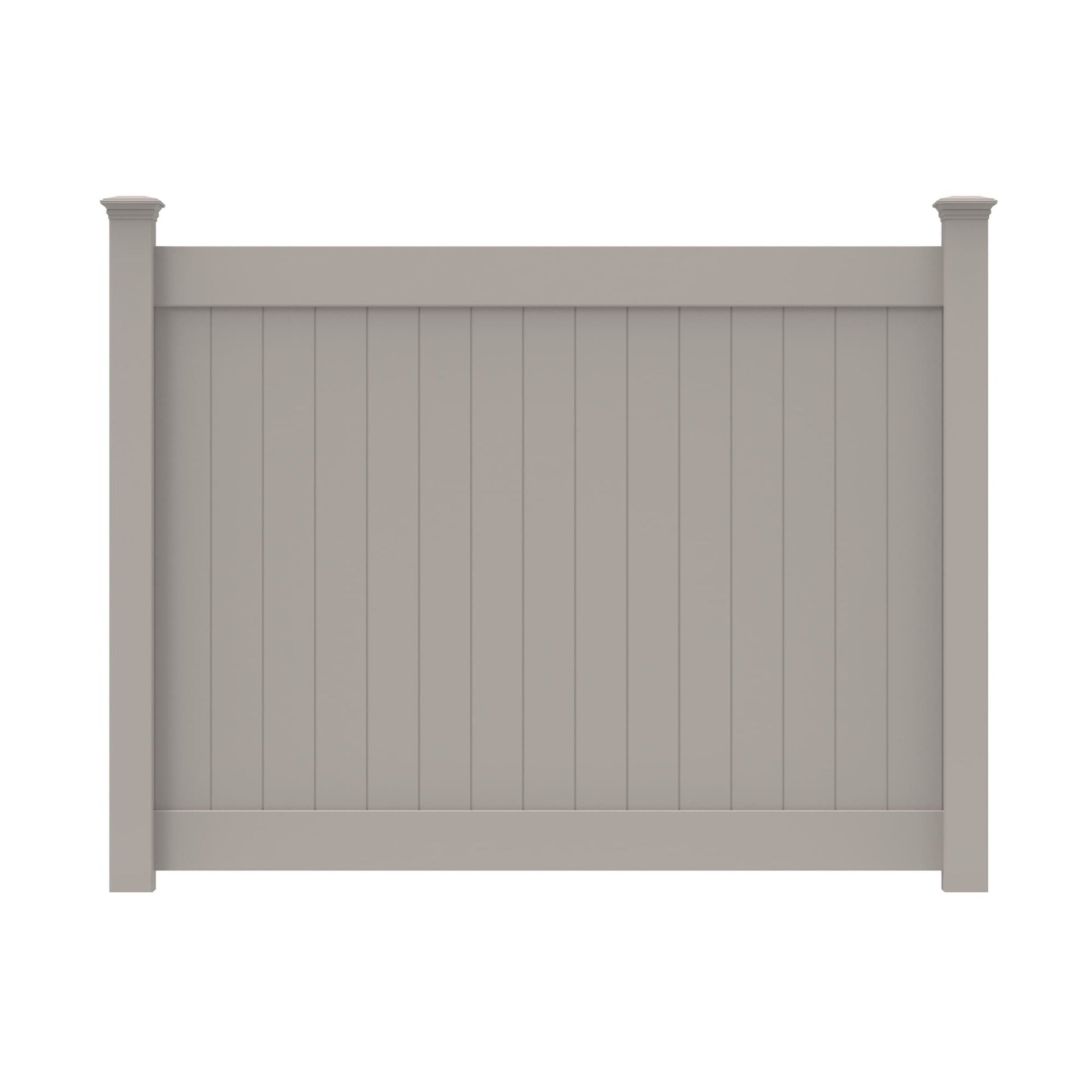 Dogwood Home Series - Fence Panel - 6' x 8'-Vinyl Fence Panels-ActiveYards-Gray-FenceCenter