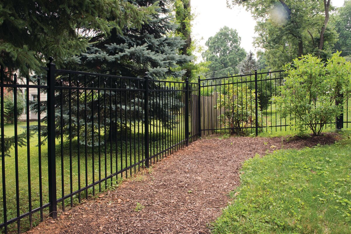 Amethyst Harbor Series - Fence Panel - 5' x 6'-Aluminum Fence Panels-ActiveYards-Black-FenceCenter